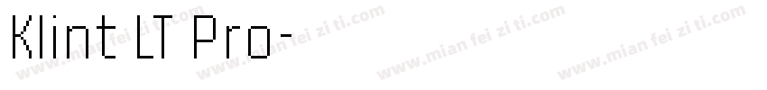 Klint LT Pro字体转换